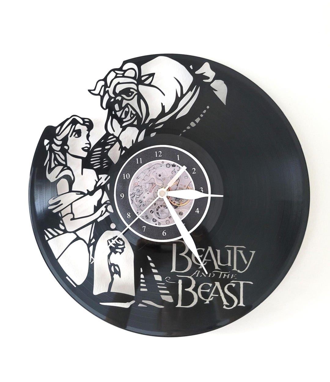 Beauty and the Beast Vinyl Wall Clock Nursery Wall Decor - Etsy