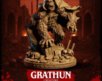 Monkey God - Grathun - Tales of Kreyvos - D&D | PF2e | TTRPG - 3D Printed Resin - Paint Ready Mini