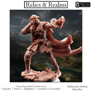 Half-Elf Psionic Initiate - Varys Farseeker -Half-Elf Sorcerer - D&D PF2e - Paint Ready Mini