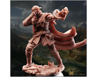 Half-Elf Psionic Initiate - Varys Farseeker -Half-Elf Sorcerer - D&D PF2e - Paint Ready Mini