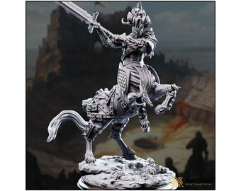 Centaur Warboss Miniature - Magnus the Hateful - D&D | PF2e | TTRPG - 3D Printed Resin