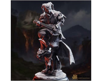 Trickster Devil Reborn - The Travelling Jack -Human Bard - D&D | PF2e | TTRPG - 3D Printed Resin - Paint Ready Mini