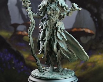 Elf Feywalker Druid - Synoria the Noble Hearted - Elf Druid - D&D | PF2e | TTRPG - 3D Printed Resin - Paint Ready Mini