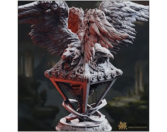 Gatekeeper of Heaven - Cherubim - D&D | PF2e | TTRPG - 3D Printed Resin - Paint Ready Mini