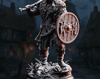 Barbarian of the Wolf - Skjolnir Ulvar -Human Barbarian - D&D PF2e - Paint