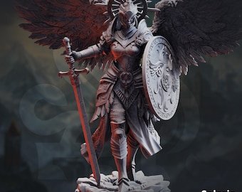 Angel of Judgement - Soleria -Aasimar Paladin - D&D | PF2e | TTRPG - 3D Printed Resin - Paint Ready Mini
