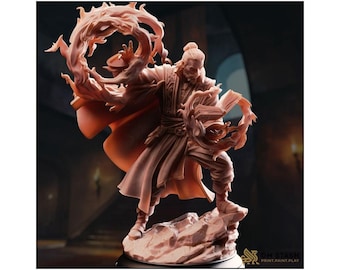 The Wandering Mage - Aaron Drafthold - Mage - D&D PF2e - Paint Ready Mini