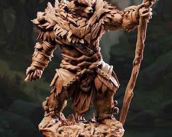 Firbolg Druid - Hvitabjörn - Firbolg Druid - D&D | PF2e | TTRPG - 3D Printed Resin - Paint Ready Mini