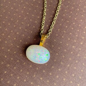 Fairies Dream Opal Pendant and Earrings,October Birthstone,Jewelry Gift Set, Bridal Wedding, Imitation Opals