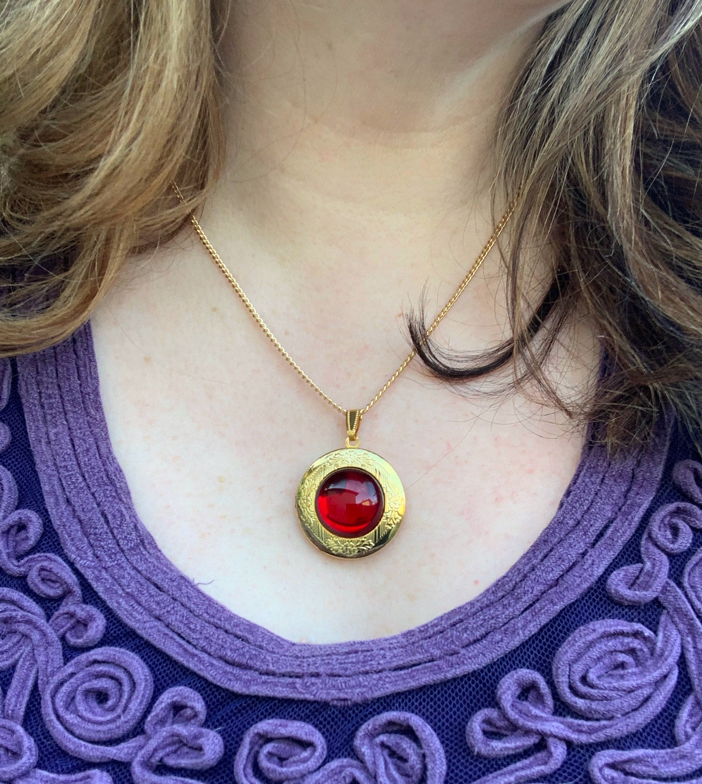 Ruby locket deals