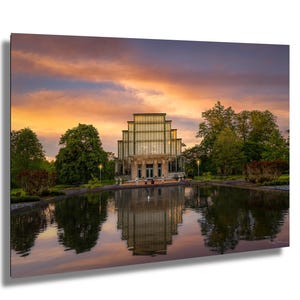 The Jewel Box - Forest Park Greenhouse Sunset Saint Louis Skyline Missouri Cityscape Photography Gift Wall Art Print/Canvas/Acrylic/Metal