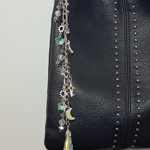 Celestial Purse Charm, Moon Sun & Star Purse/Bag Charm, Whimsigoth Purse Charm, Whimsigoth Charms, Witchy Bag Charm, Witchy Keychain