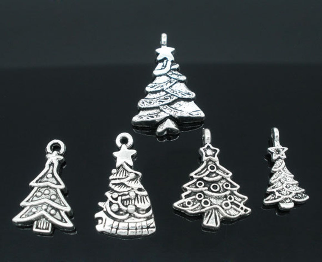 Christmas Tree Mix Set of 10 C160 Etsy