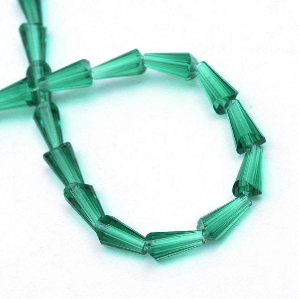 Glass Cone Beads Etsy