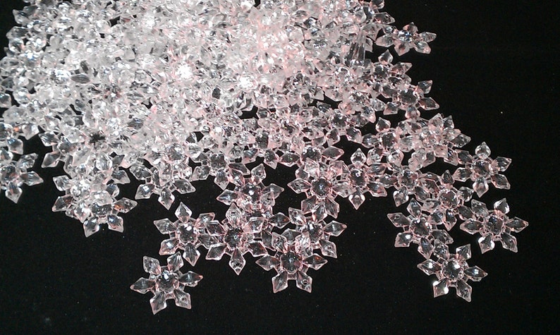 Sequins Tiny Snowflake Flower 6mm Gold Metallic Soft Laser Hologram Embossed