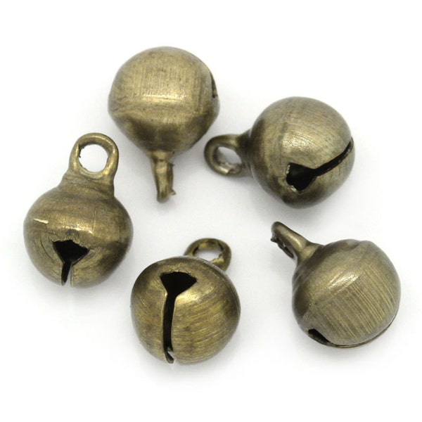 Jingle Bells - Antique Brass - Set of 50