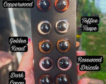 Brown Safety Eyes for Amigurumi, Plushies, and Dolls