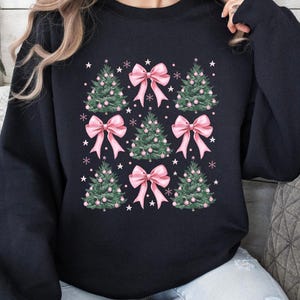 Pink Christmas, Pink Ornaments, Pink Bows, Pink Snowflakes, Christmas Shirt, Christmas Graphic Shirt, Tshirt & Sweatshirt, Gildan