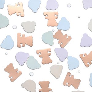 Confettis de table ours en peluche - confettis en papier - confettis d'anniversaire - ours en peluche - anniversaire d'enfants - fête d'anniversaire - baby shower - premier anniversaire