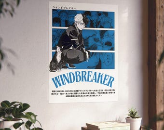 Wind Breaker Haruka Sakura Poster | 5PC DIGITAL DOWNLOAD (multi