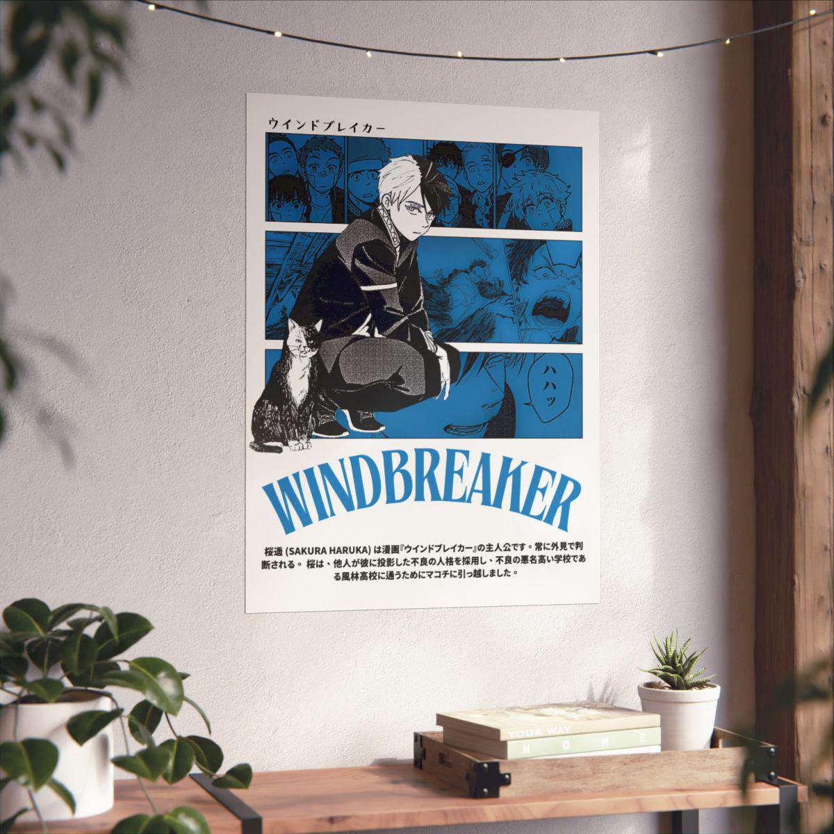 Wind Breaker Haruka Sakura Poster | 5PC DIGITAL DOWNLOAD (multi