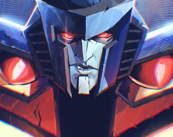 Impresión artística de Starscream de Transformers IDW