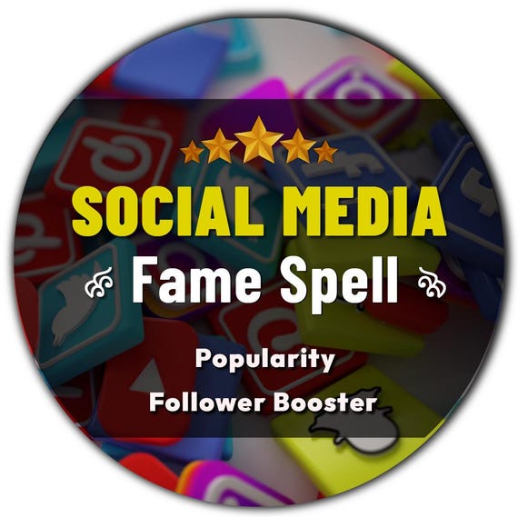 Social Media Fame Spell, Powerful Ritual for Influencer, Gain More Followers Fast, Attract Popularity, Online Succes Magic, Same Hour or Day