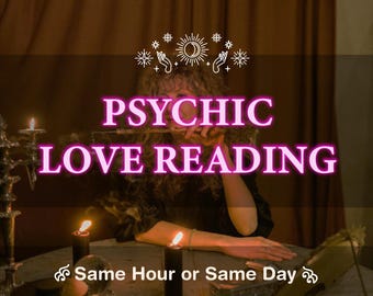 Lettura psichica dell'amore, guida precisa alle relazioni, intuizioni approfondite, previsioni psichiche dettagliate, consigli spirituali, stessa ora o stesso giorno