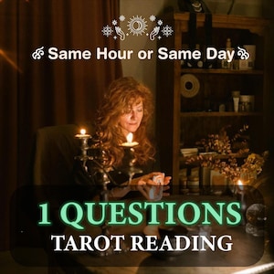 1 Frage Tarot-Lesung, Lesung in derselben Stunde oder am selben Tag, Liebes-Tarot-Lesung, Mittlere Tarotkarten-Lesung, Psychische Legung, Tarot-Lesung Beliebig