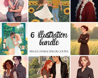 Custom 6 Illustration Bundle für eigene Charaktere