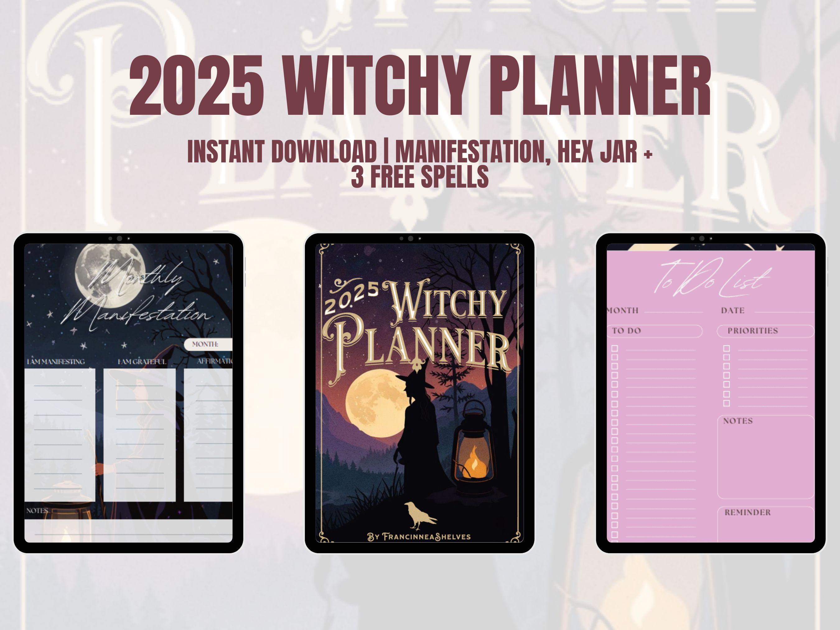 Printable Witchy Planner, 2025 Planner, Witchy Journal, Witchy ...