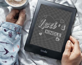 Custom Kindle Lock Screen: Personalized Wallpaper (PNG File)