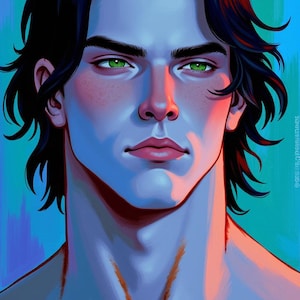 Eigene Charakter Illustration. Benutzerdefinierte Fantasy Kunstwerk, Auftragsarbeit für Digitale Kunst, Kunst Illustration