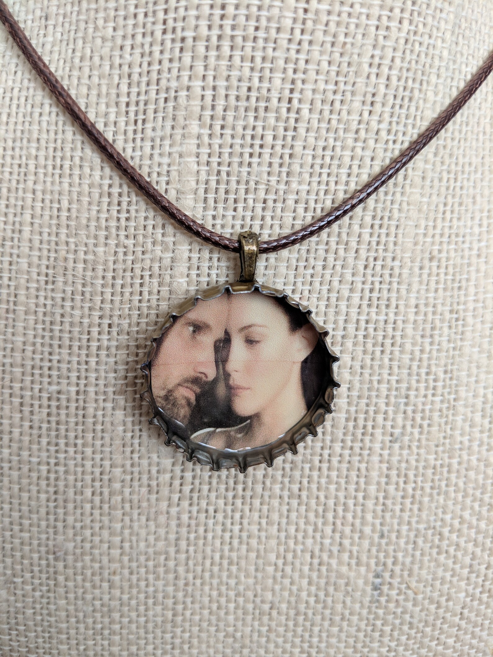 Aragorn & Arwen Bottle Cap Necklace Lord of the Rings J. R. Etsy