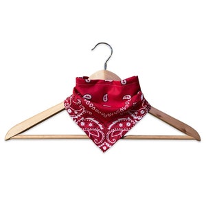 Red Bandana Bib for Baby - Available in 10 colors