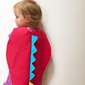 Roter Dinosaurier Umhang für Kleinkinder, Halloween-Kostüm