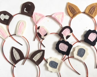 Farm Animal Headband Pack, Photo Booth Props