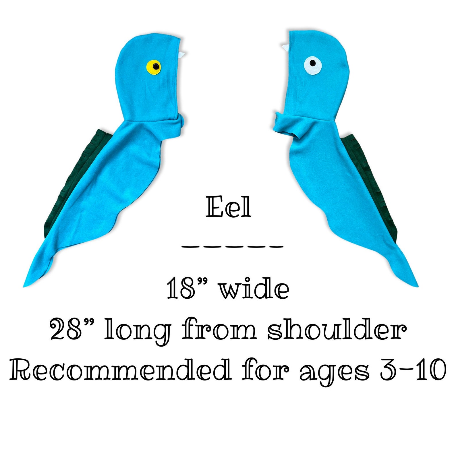 Eel Cape Electric Eel Cape Halloween Costume or Dress up Etsy