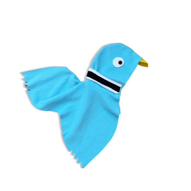 Pigeon Cape, Kids Halloween Bird Costume, Blue Pigeon Costume image 6