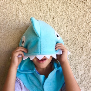 Blue Shark Cape, Kids Halloween Costume or Dress Up Cape