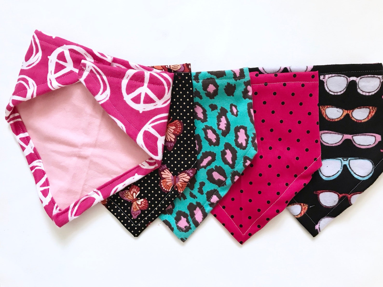 Baby Girl Bandana Bib Set Bibdana 5 Pack Baby Shower Gift Etsy