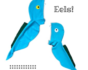 Electric Eel Fleece Cape, Halloween Costume, Dress Up