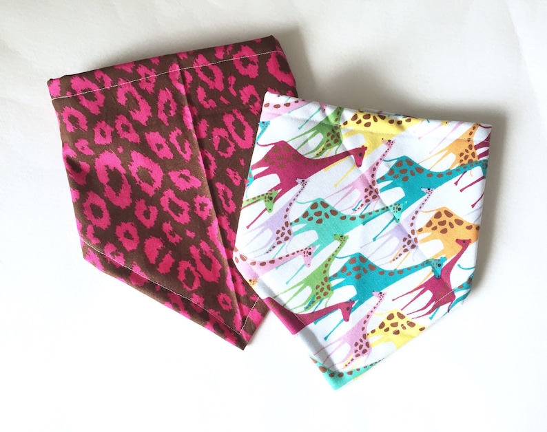 Bandana Bib for Baby Girl Cheetah Girl Bib Set Baby Shower Gift