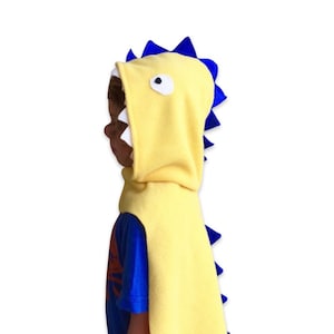 Yellow Dinosaur Costume, Kids Halloween Costumeor Dress Up Cape