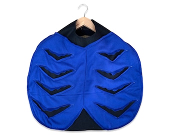 Mantello da scarabeo blu, costume di Halloween per bambini o mantello da vestire