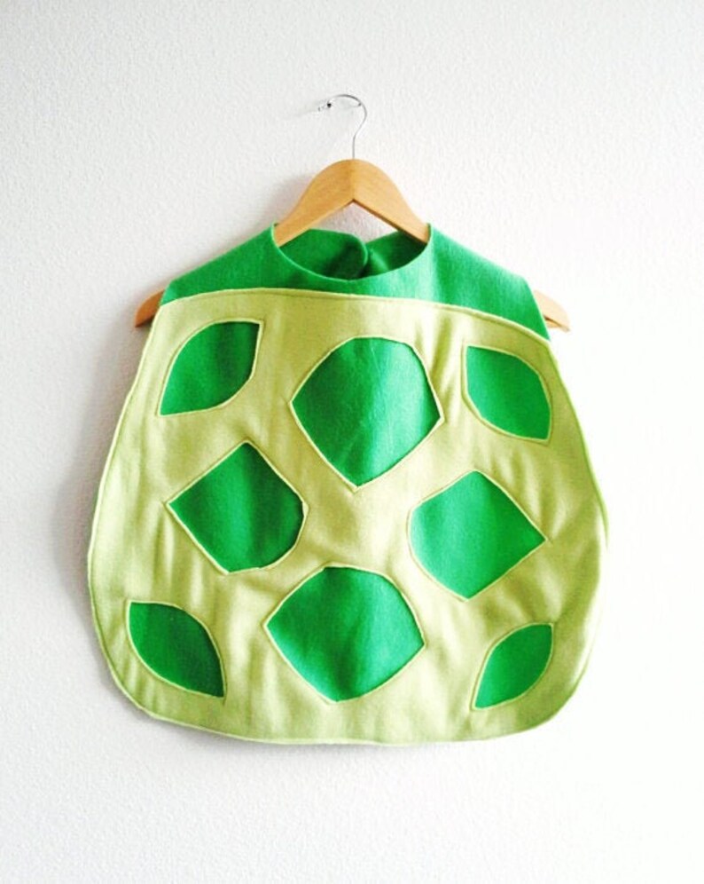 Turtle Cape, Kids Halloween Costume, Dress Up Cape, Turtle Costume image 5