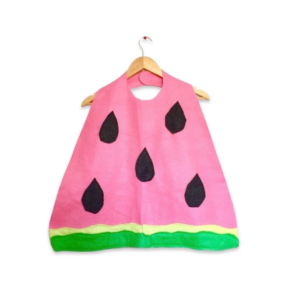 Watermelon Cape, Halloween Costume or Dress up Cape