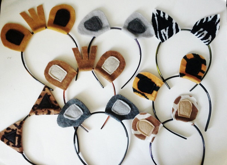 Circus Animal Headband Pack Photo Booth Props