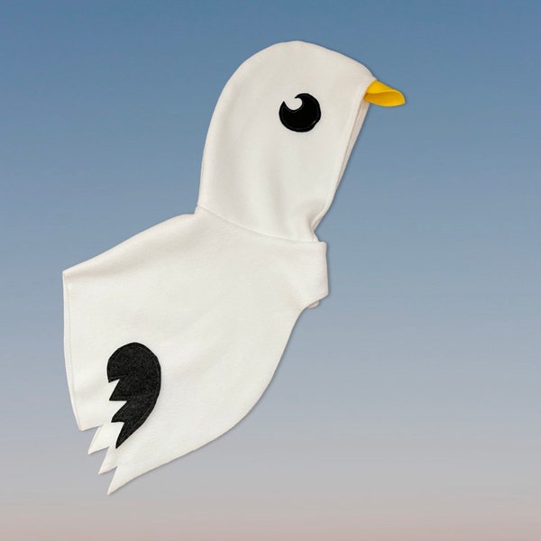 Seagull Cape, Kids Halloween Bird Costume or Dress Up Cape