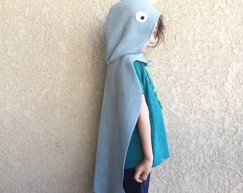 Narwhal Cape, Kids Halloween Costume, Narwhal Costume, Pretend Play Costume